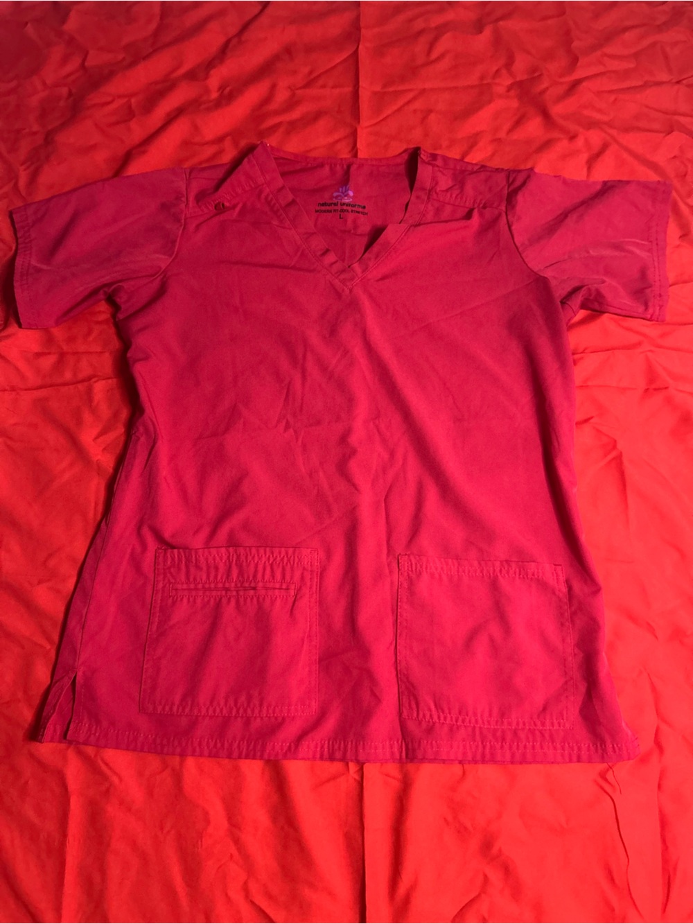 Women’s Red Scrub Set - Picture 2 of 3